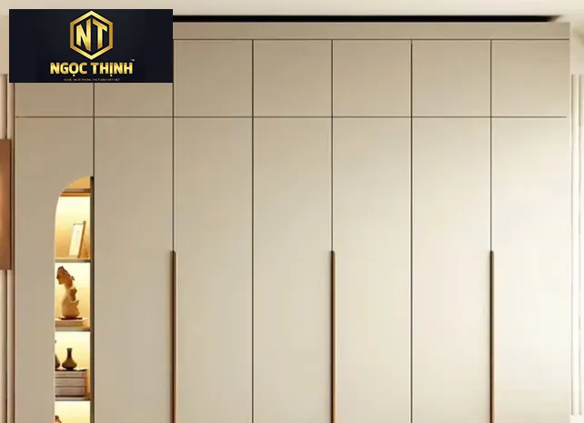 TỦ QUẦN ÁO GỖ MDF PHỦ MELAMINE MẪU 16